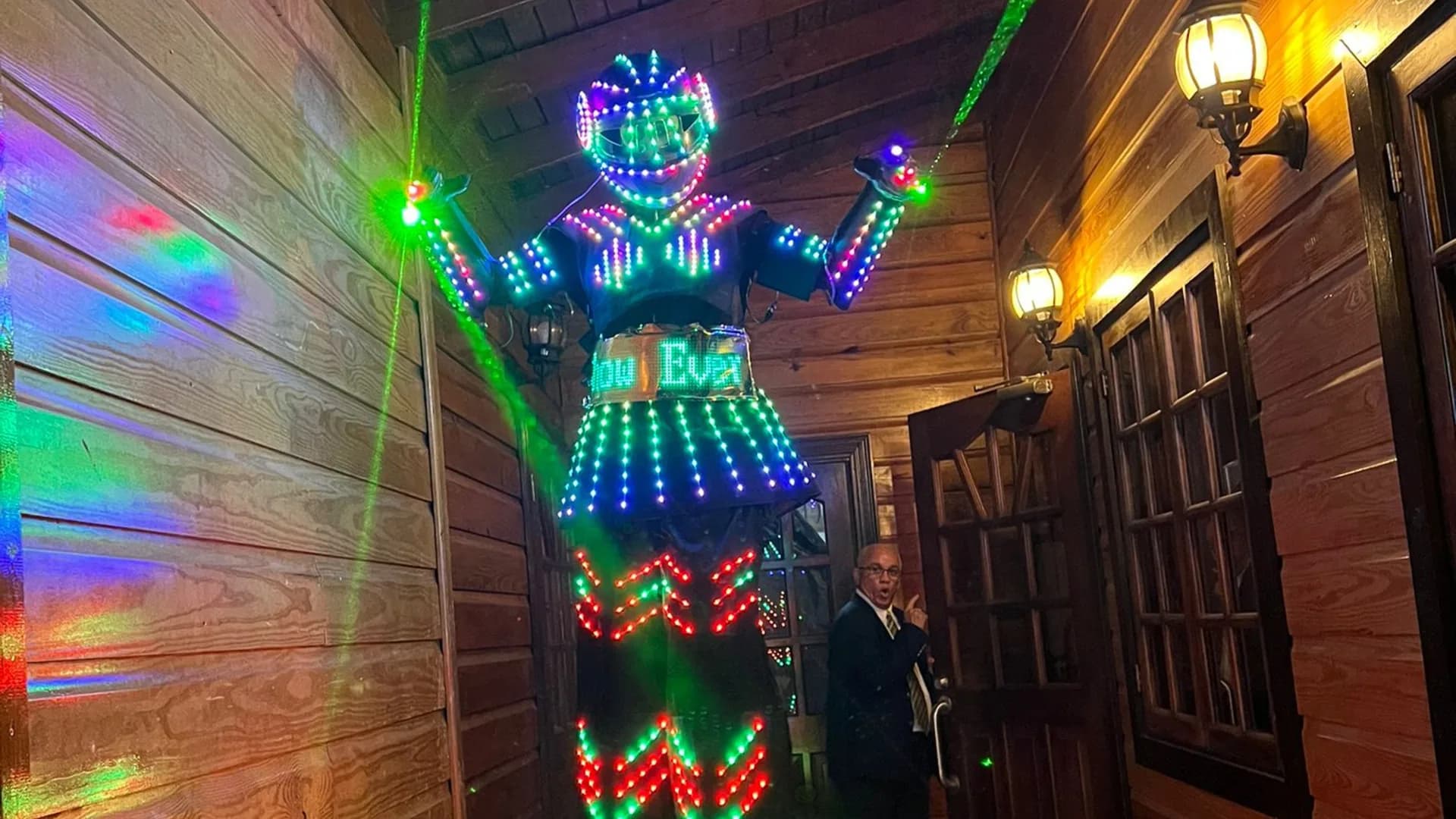 Robot LED (Zancos) de D'Show Events en un evento real